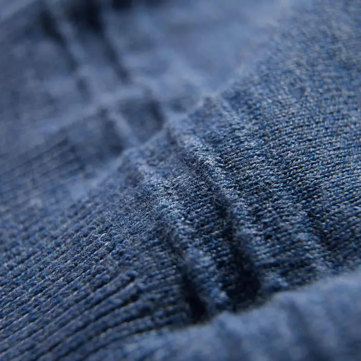 Bison stickad tröja, DK Blue Mel, large image number 3