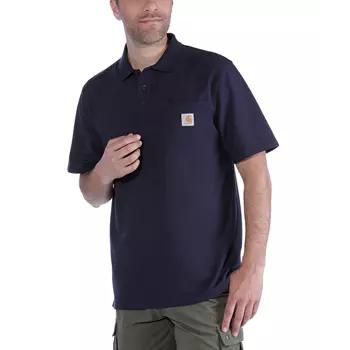 Carhartt Contractor's polo T-skjorte, Marine