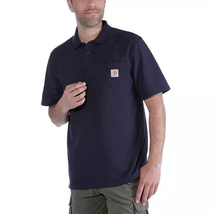 Carhartt Contractor's polo T-skjorte, Marine, large image number 1