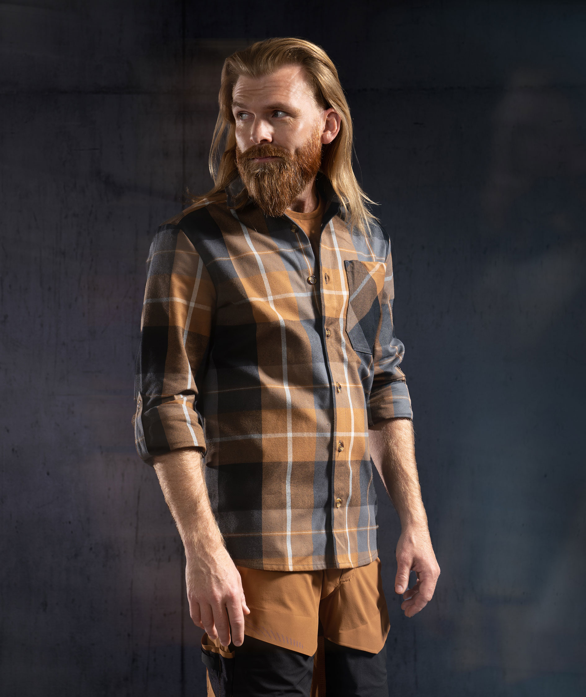 Mascot Customized flanellskjorta, N&ouml;tbrun