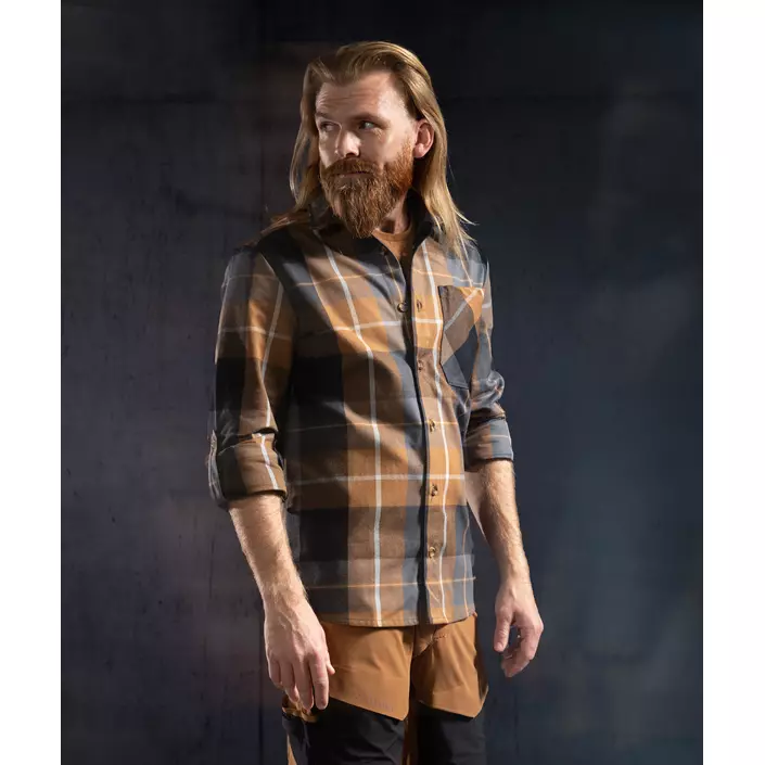 Mascot Customized flannelskjorte, Nøddebrun, large image number 1
