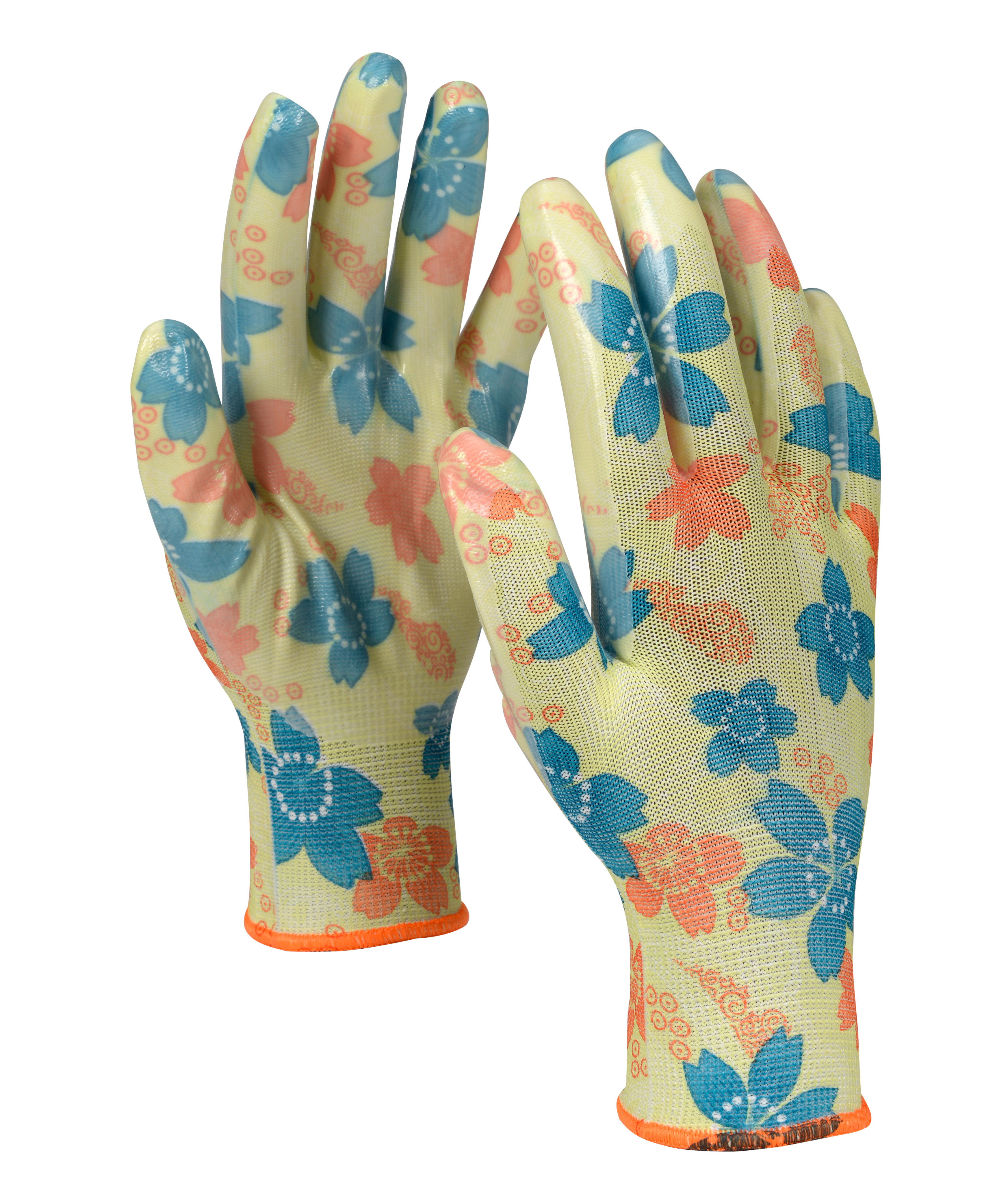 OX-ON Garden Basic 5005 arbejdshandsker, Gr&oslash;n/Bl&aring;, large image number 0