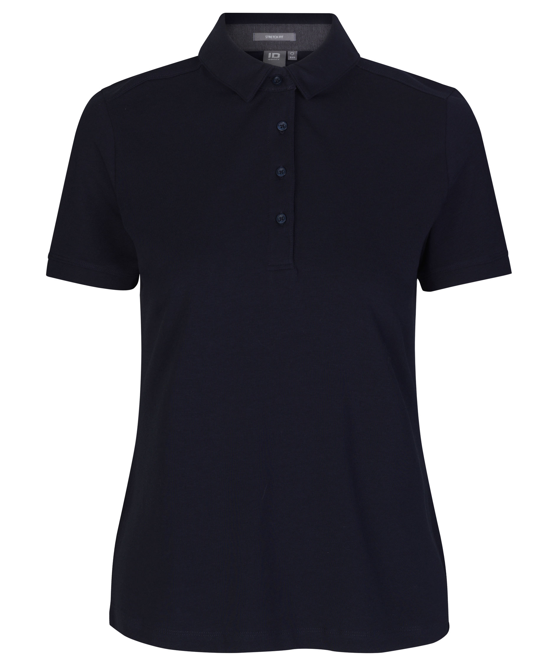 ID women's business polo med stretch, Navy