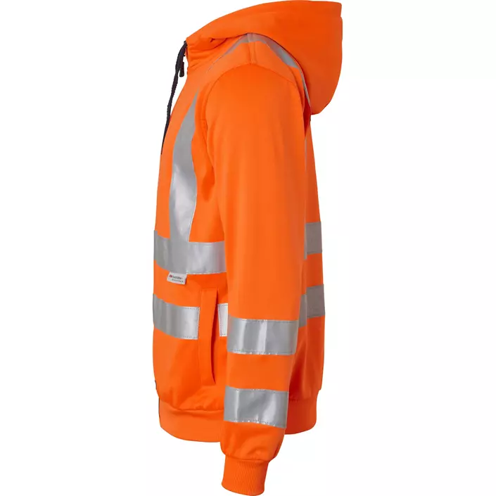 Top Swede hoodie med dragkedja 4429, Varsel Orange, large image number 3