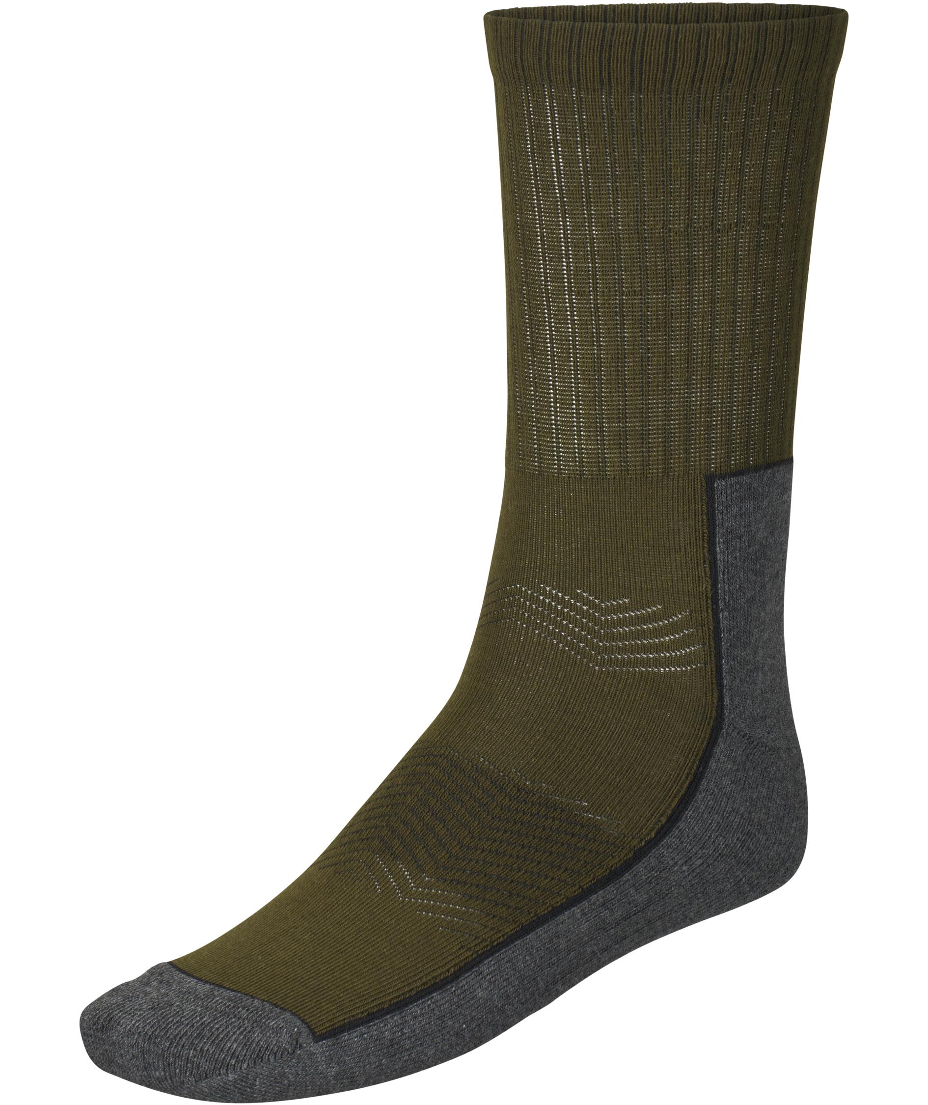 Seeland Field 3-pack socks, Pine Green/Dark Grey