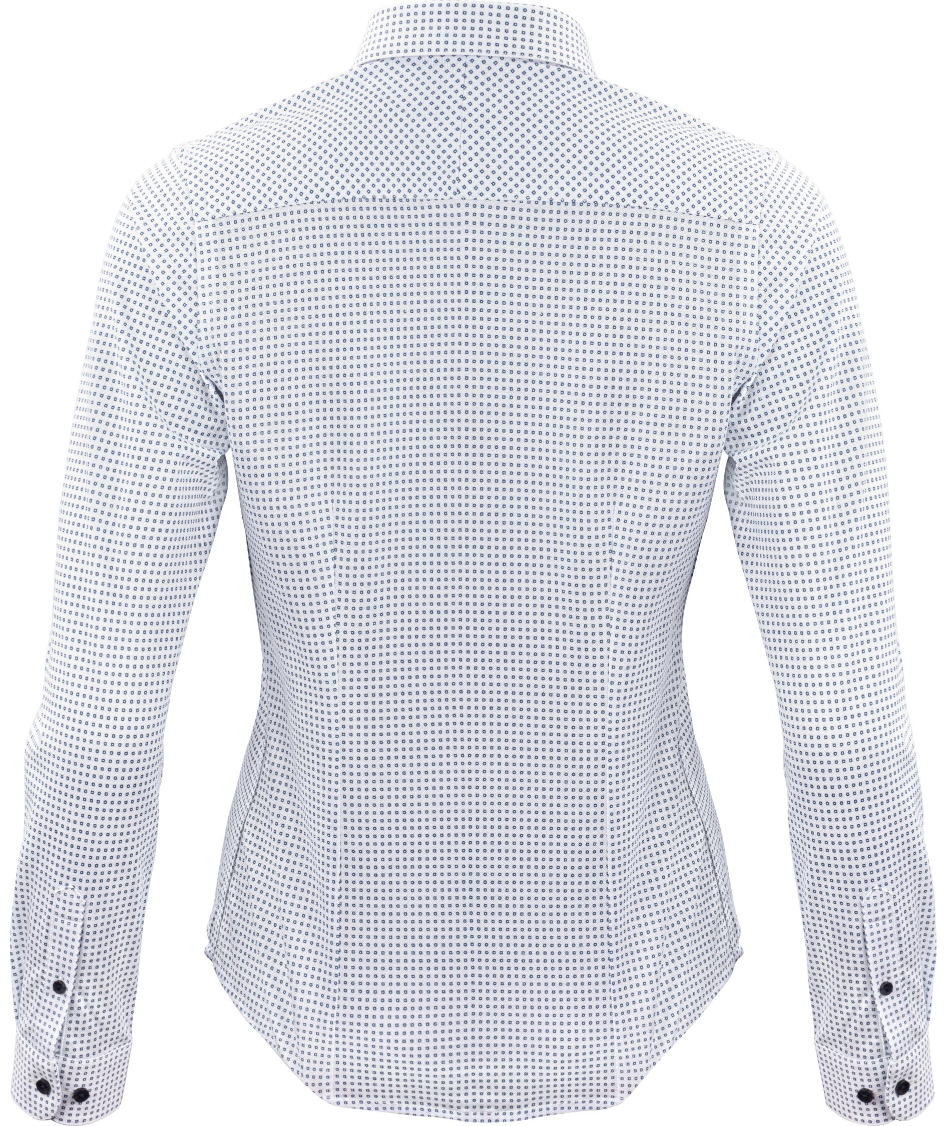 J. Harvest & Frost Piqu&eacute; Indigo Bow 131 lady fit shirt, Sky Blue Print, large image number 1