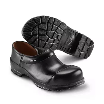 2nd quality product Sika Comfort safety clogs with heel cover S3, Black