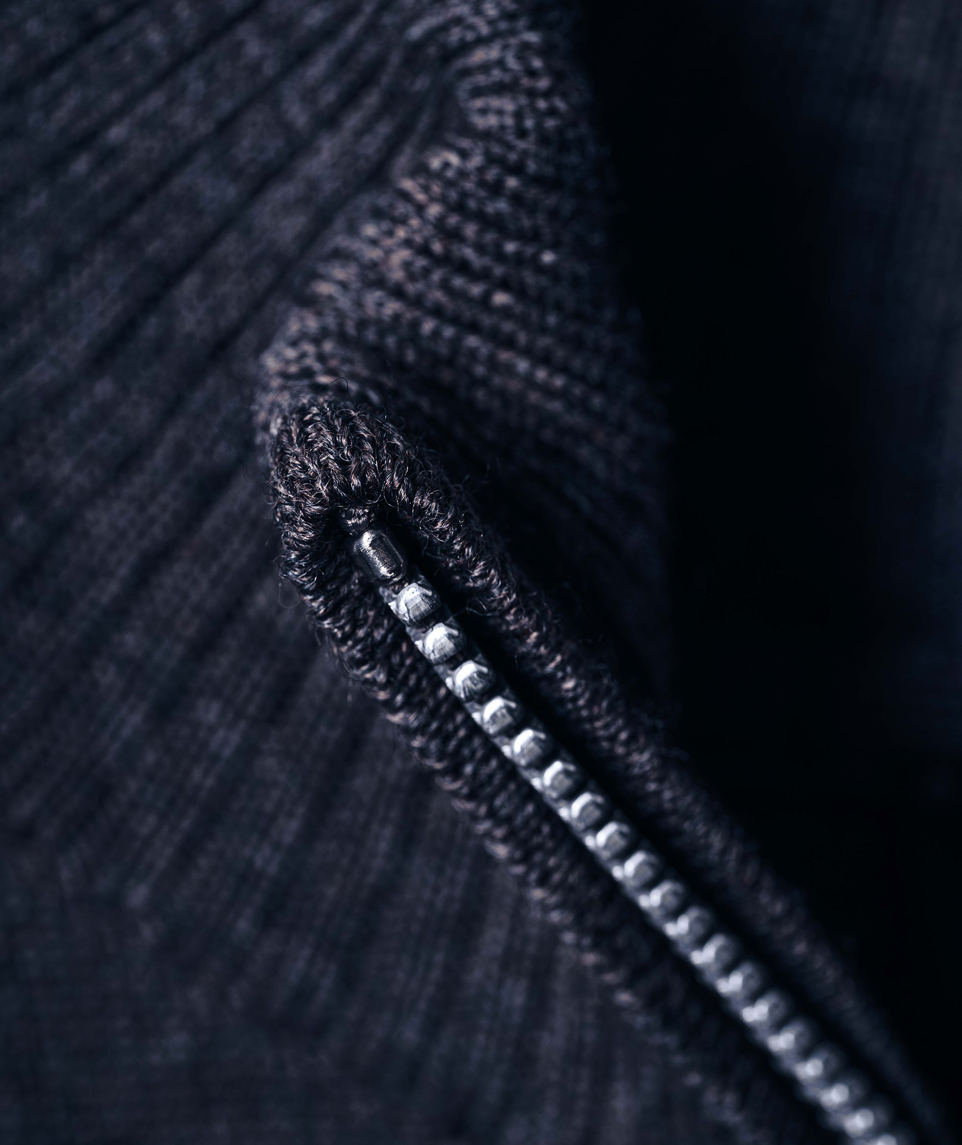 Clipper Milan stickad tr&ouml;ja med dragkedjan, Dark navy, large image number 3