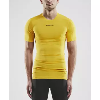 Craft Pro Control compression T-shirt, Sweden yellow