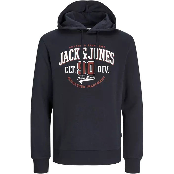 Jack & Jones JJELOGO Hættetrøje, Dark navy, large image number 0