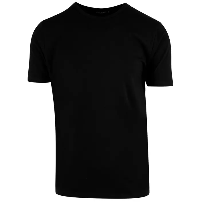 Camus Split T-shirt, Sort, large image number 0