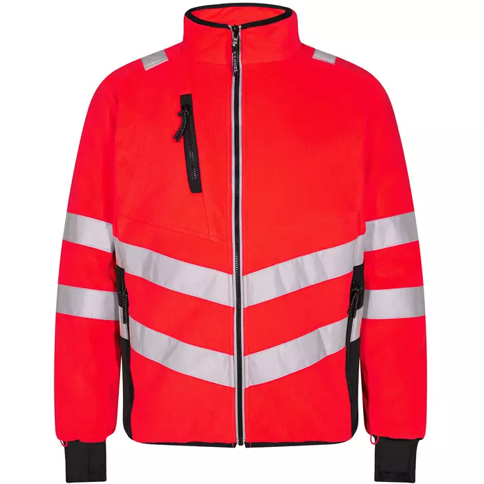 Engel Safety fleece jacket, Hi-vis Red/Black, large image number 0