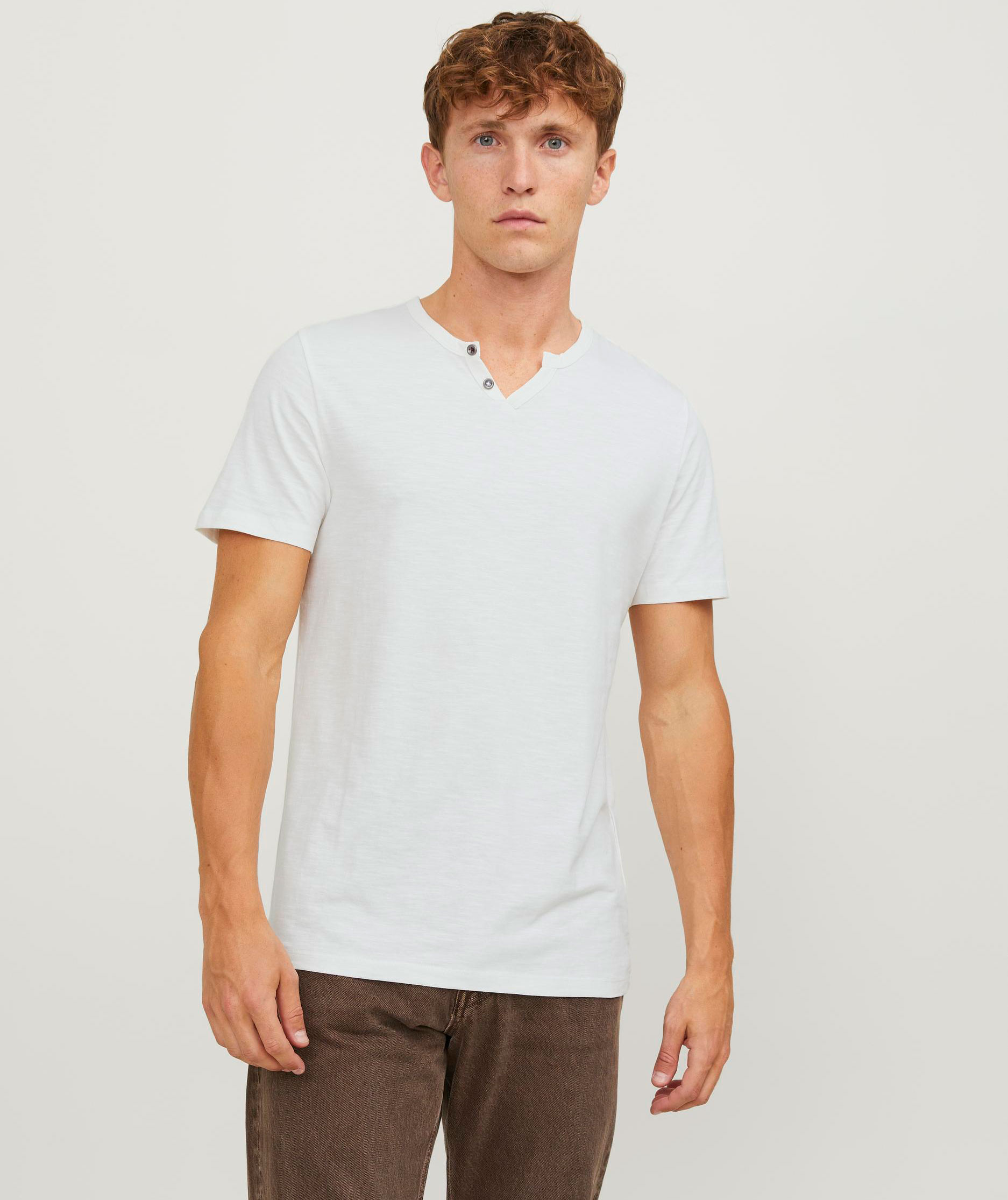 Jack & Jones JJESPLIT T-shirt, Cloud Dancer, large image number 4