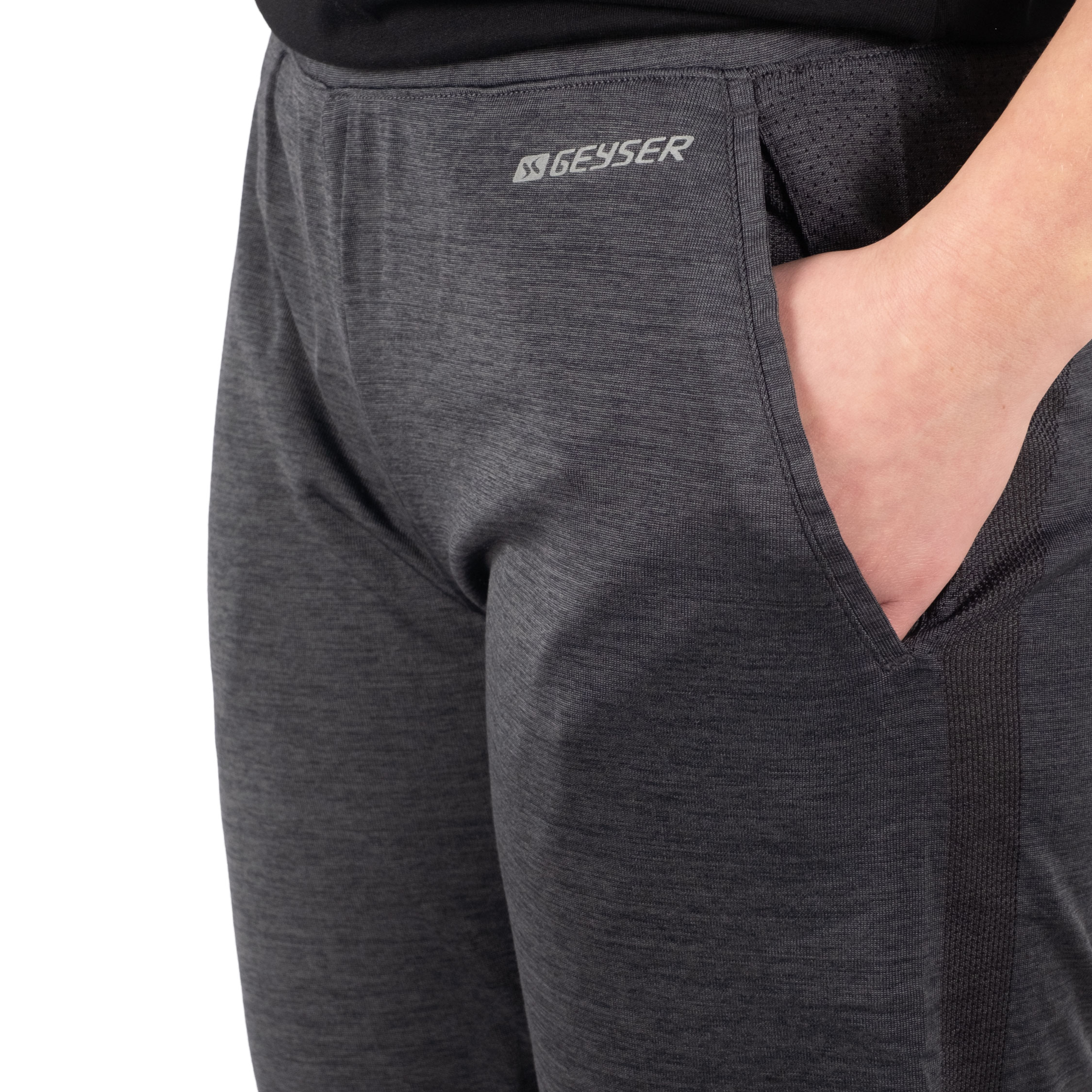 GEYSER seamless sporty women's pants, Graphite melange, Graphite melange, large image number 7