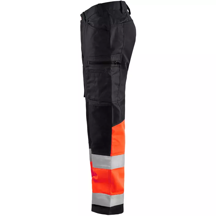 Blåkläder arbejdsbukser, Sort/Hi-Vis Rød, large image number 2