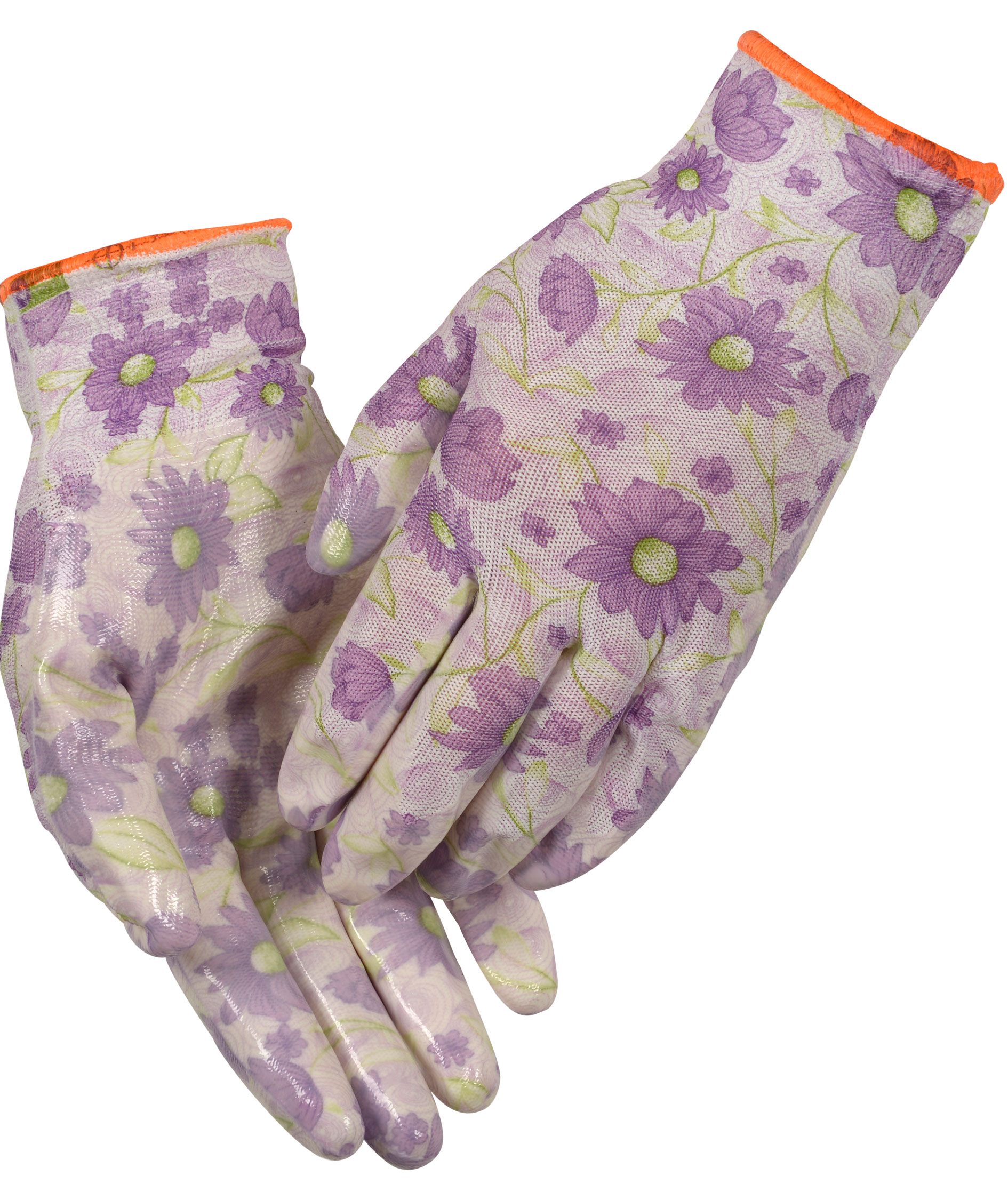 OX-ON Garden Basic 5006 work gloves, Purple/green, large image number 1