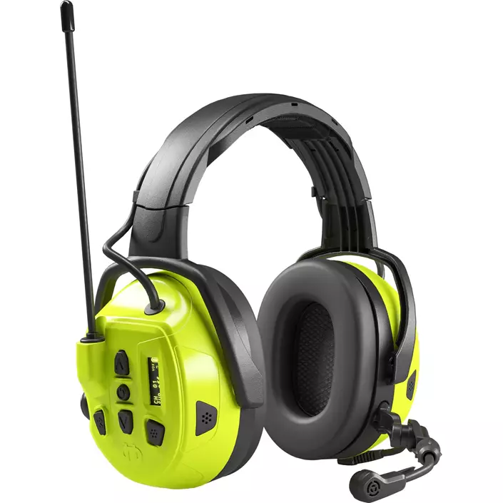 Hellberg Local 2 høreværn med Bluetooth, Sort/Gul, Sort/Gul, large image number 0