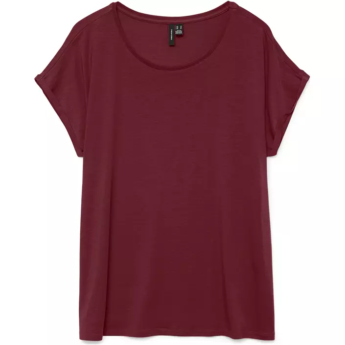 Vero Moda VMAVA PLAIN dame T-shirt, Tawny Port, large image number 0