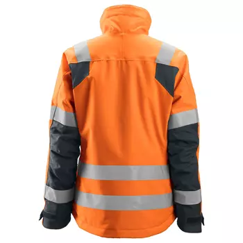 Snickers AllroundWork 37.5® women's winter jacket 1137, Hi-Vis Orange/Steel Grey