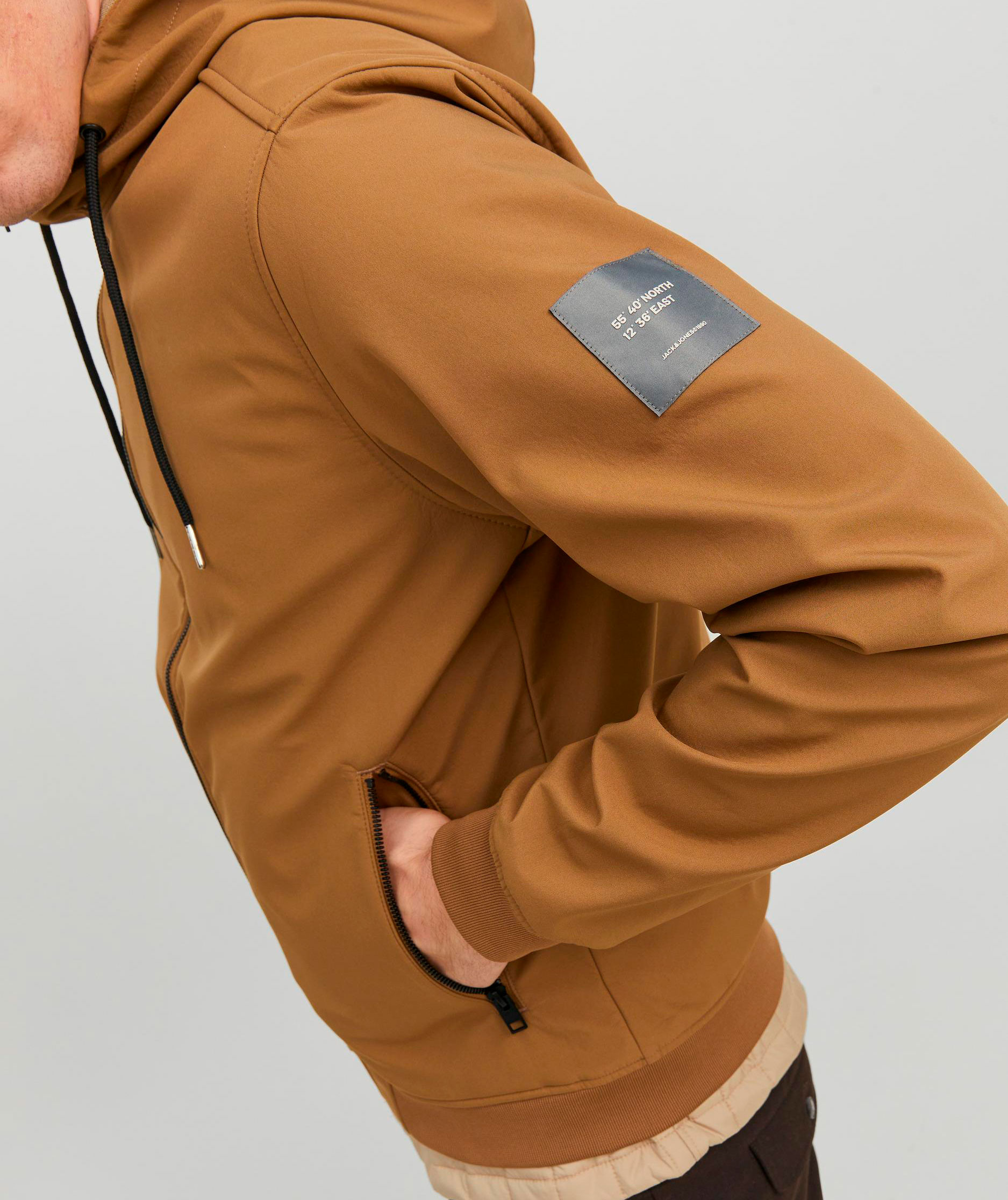 Jack & Jones JJEBASIC softshelljacka, Otter, large image number 3