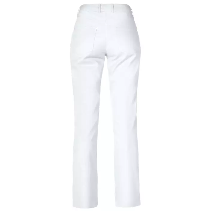 Smila Workwear Nova Slim women's trousers, White, large image number 3