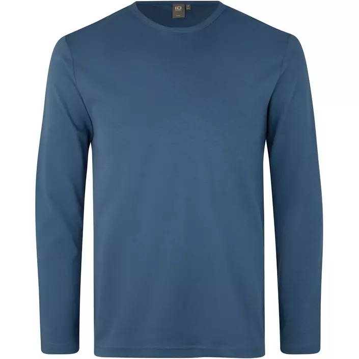 ID Identity Interlock långärmad T-shirt, Indigoblå, large image number 0