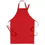 Segers 4579 bib apron with pocket, Red