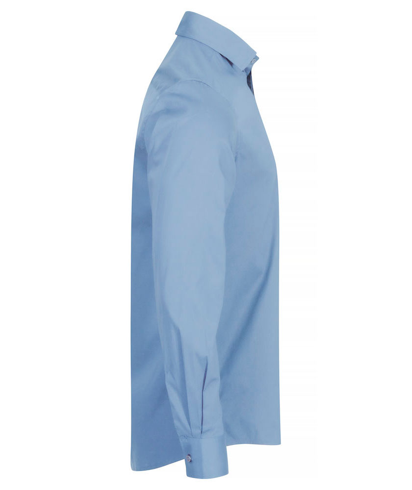 Clique Stretch Shirt, Light blue, large image number 3