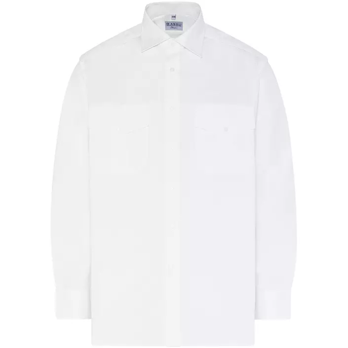 Angli Classic+ Fit uniformsskjorte, Hvid, large image number 0
