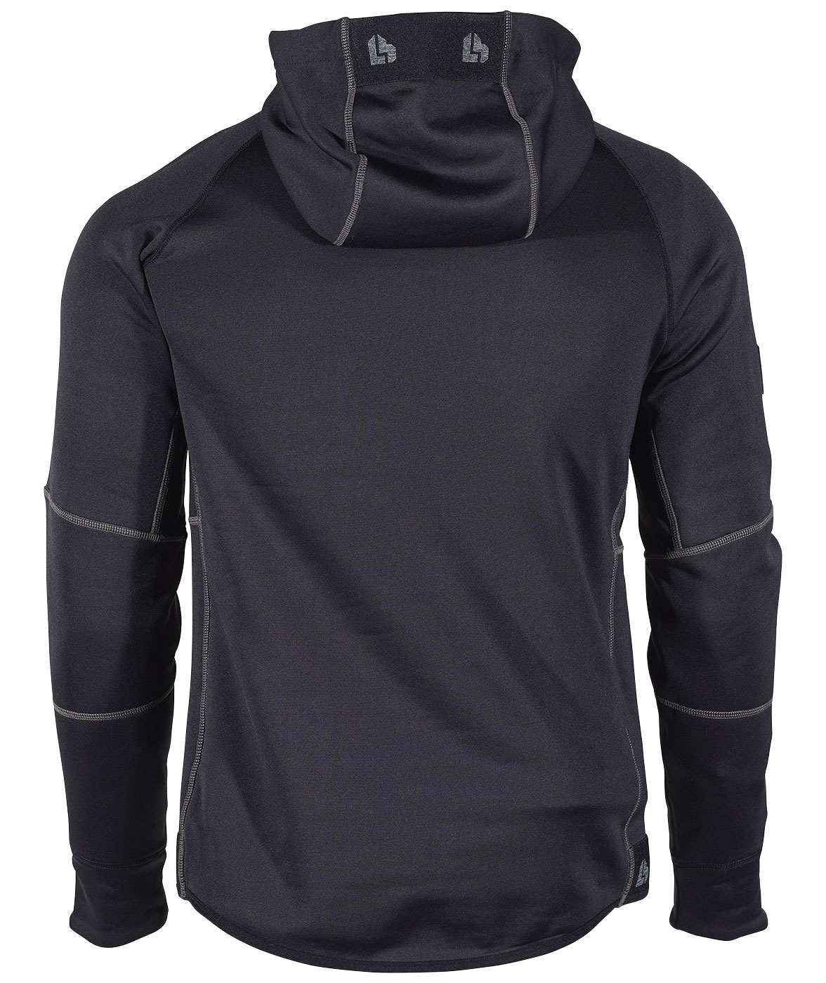 L.Brador Aereo half zip hoodie 6028P full stretch, Black