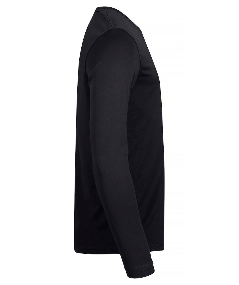 Clique Basic Active-T lang&aelig;rmet T-shirt, Sort, large image number 4