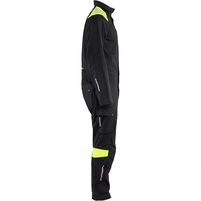 Blåkläder FR Overall, Schwarz/Hi-Vis Gelb, large image number 2