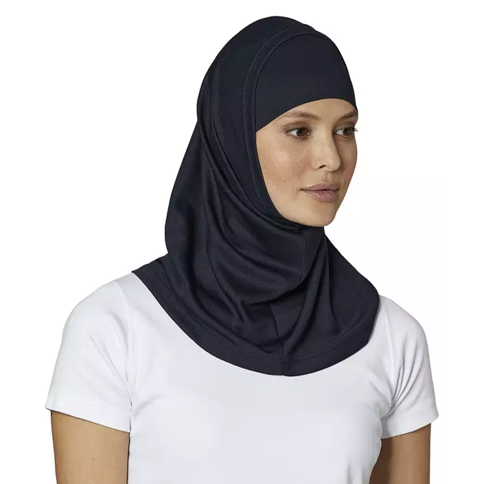 Kentaur scarf/hijab, Black, Black, large image number 0