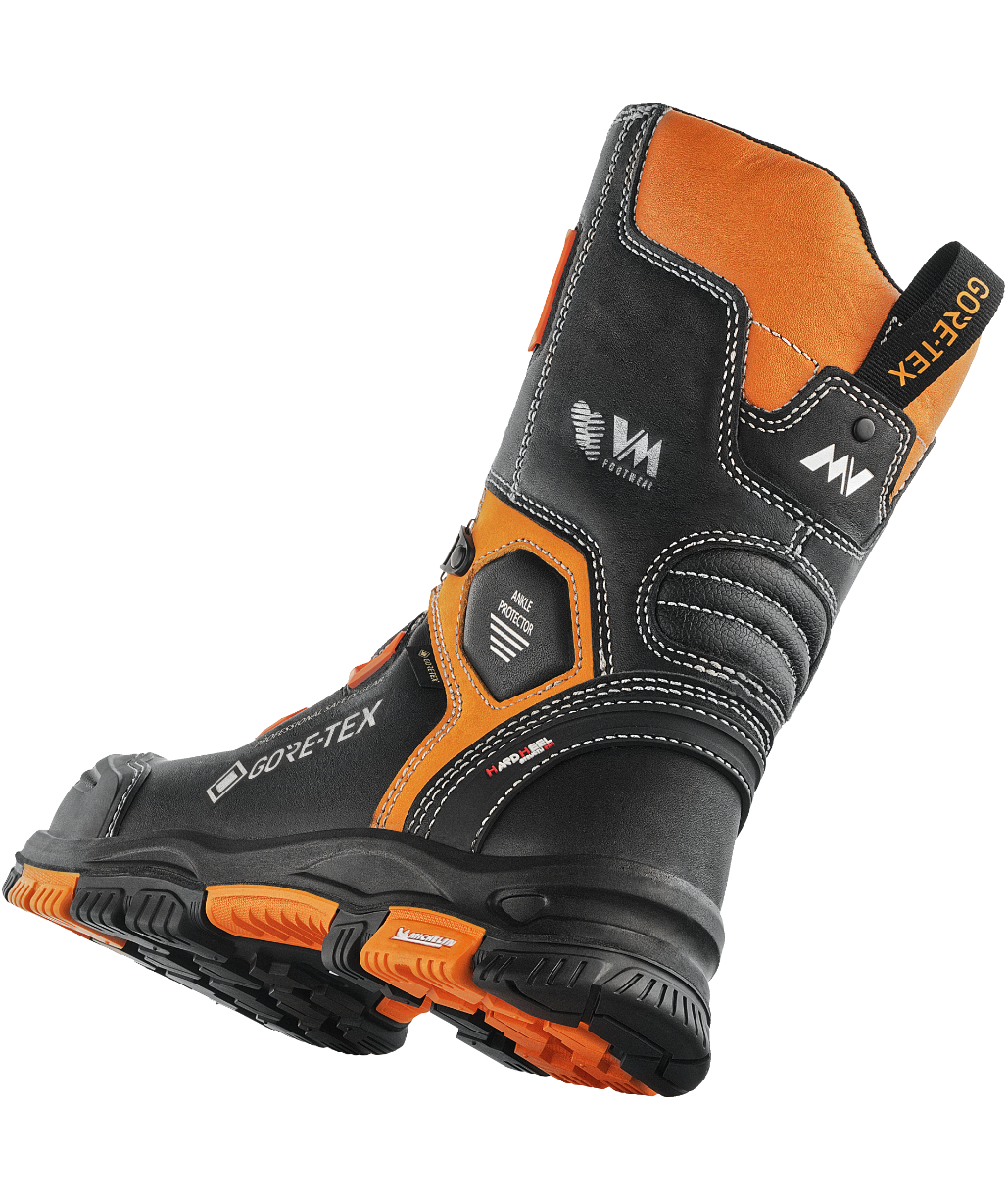 VM Footwear Connecticut safety boots S7L, Black/Orange