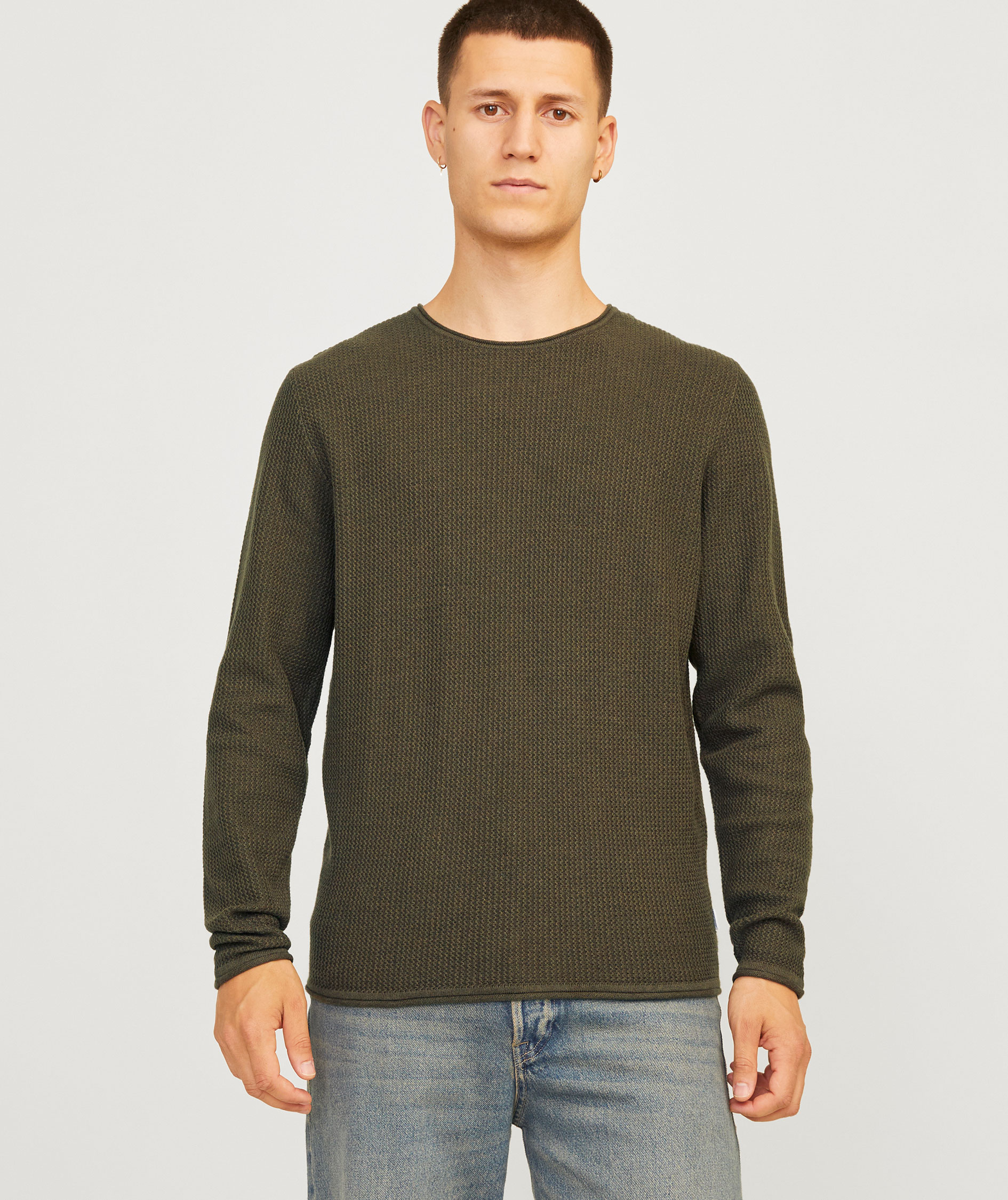 Jack & Jones JJECOOPER knitted pullover, Olive night, large image number 1