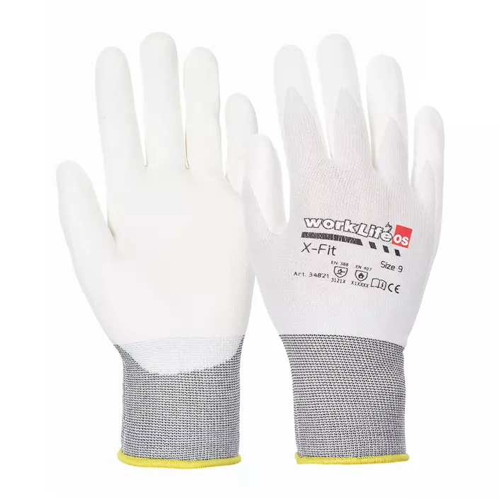 OS Worklife X-Fit work gloves, White, large image number 0