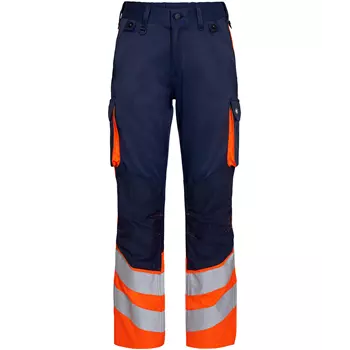 Engel Safety Light work trousers, Blue Ink/Hi-Vis Orange