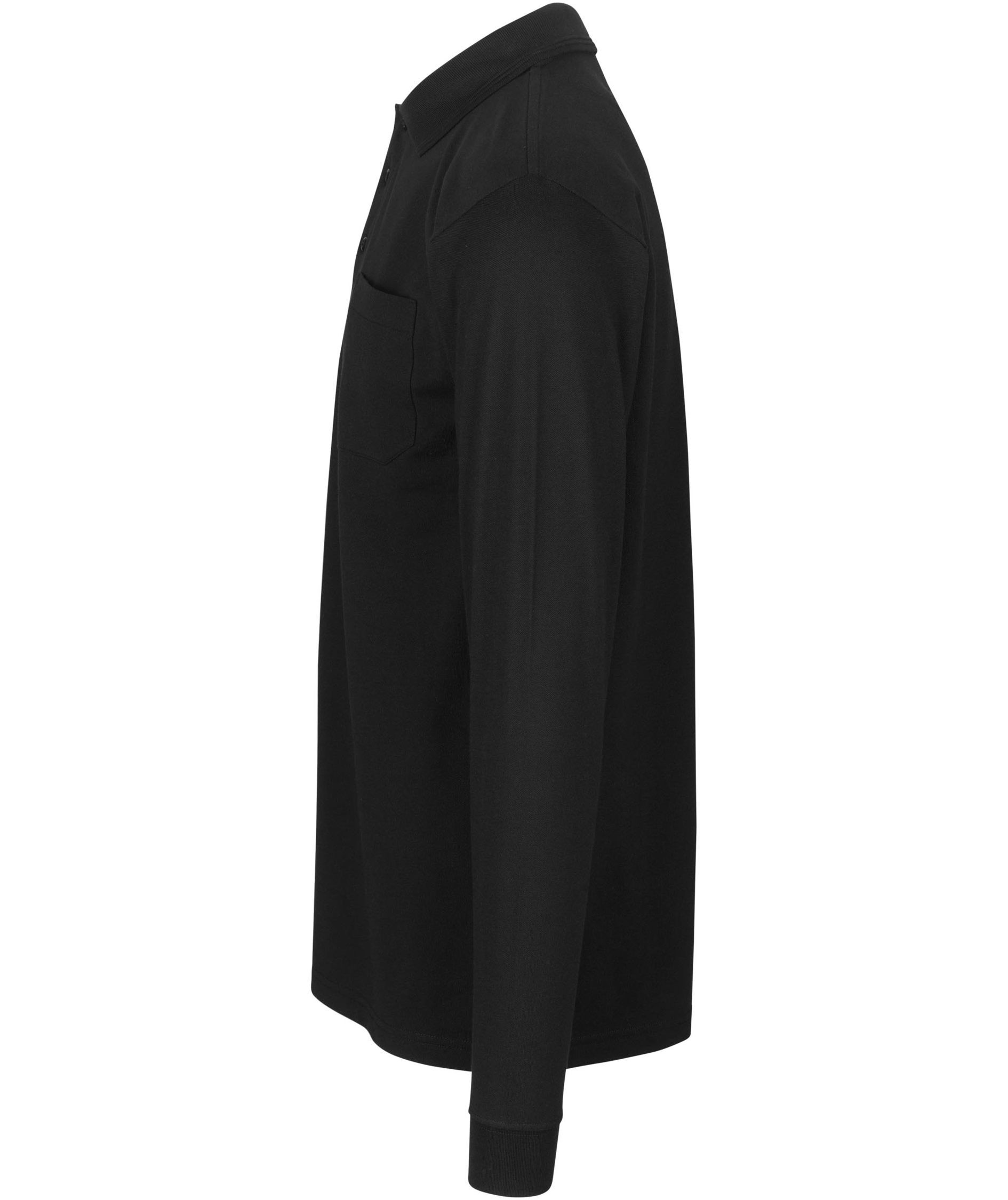 ID PRO Wear lang&aelig;rmet Polo T-shirt, Sort, large image number 2