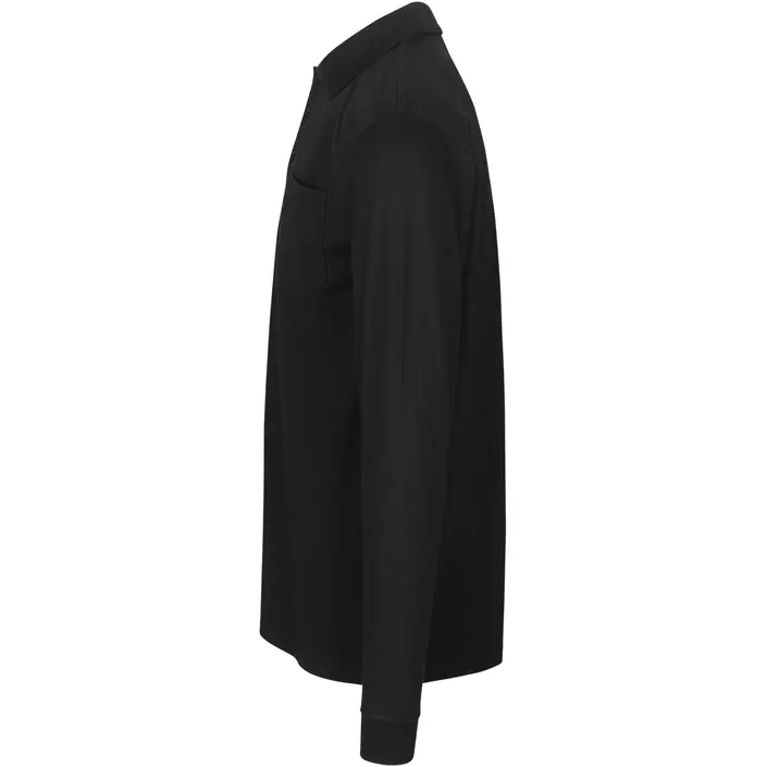 ID PRO Wear long-sleeved Polo shirt, Black, large image number 2
