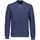 Bison strikcardigan, Blue Mel, Blue Mel, swatch