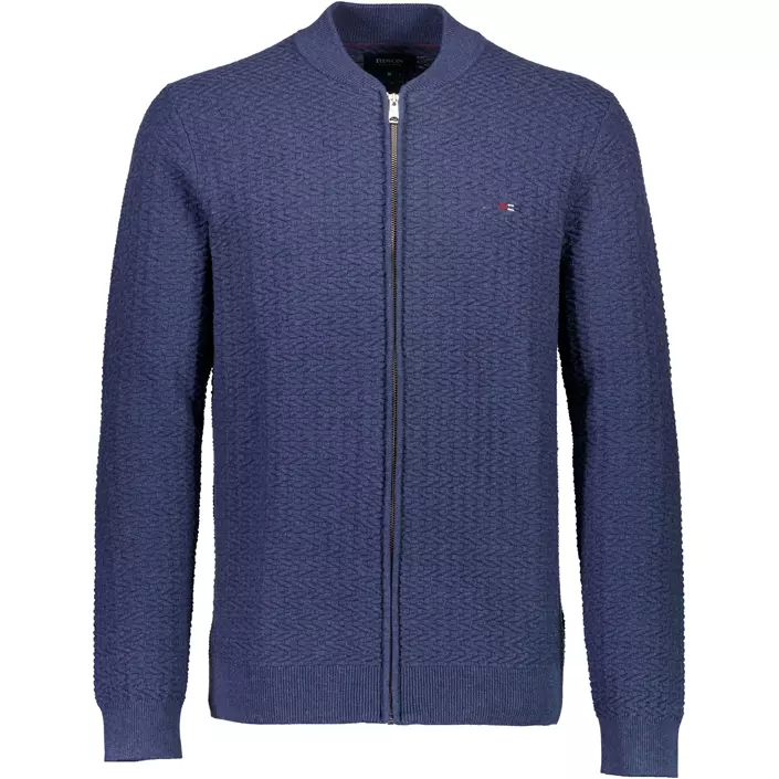 Bison strikcardigan, Blue Mel, large image number 0