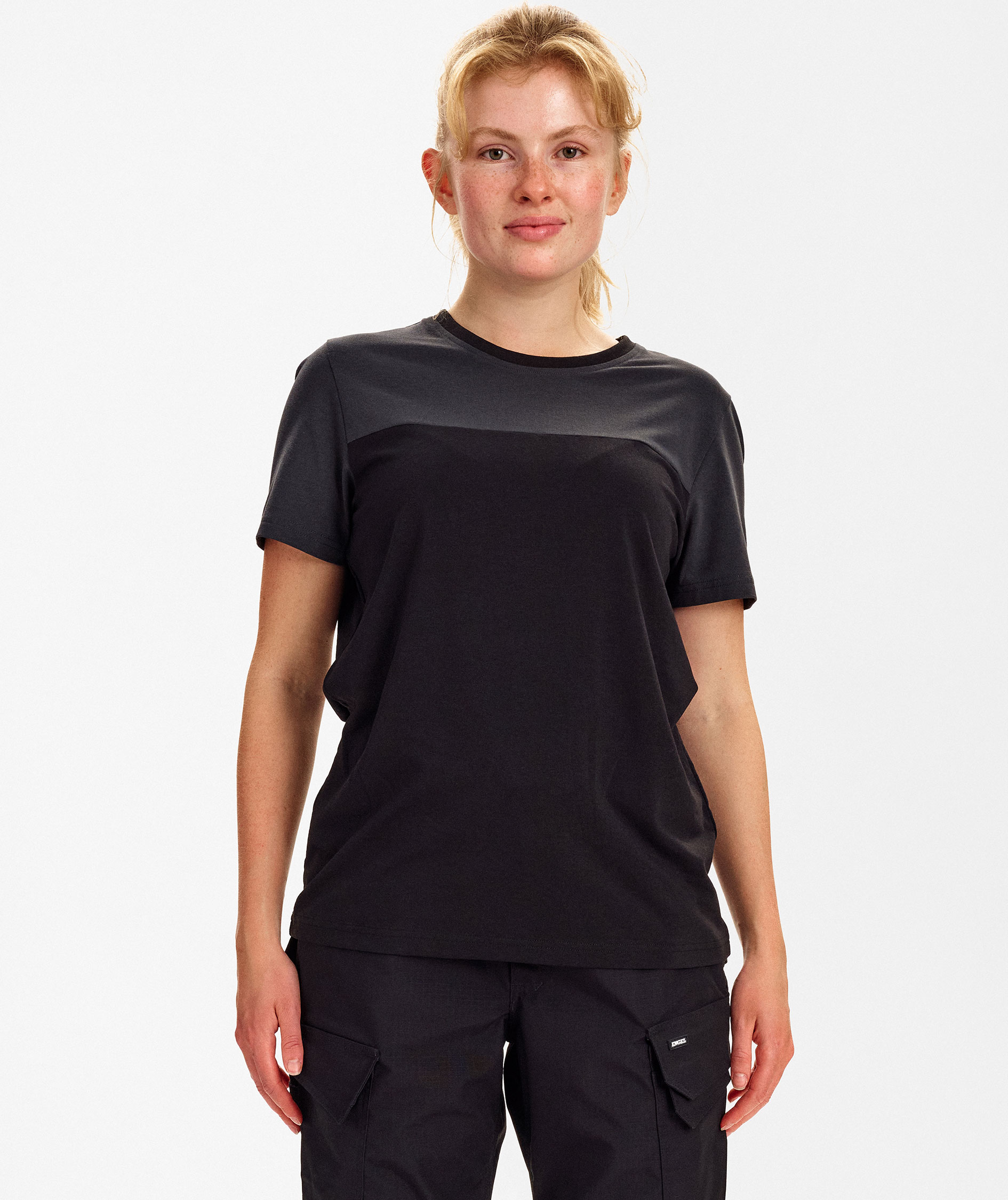 Engel Entire women's T-shirt, Black/Anthracite Grey, large image number 1