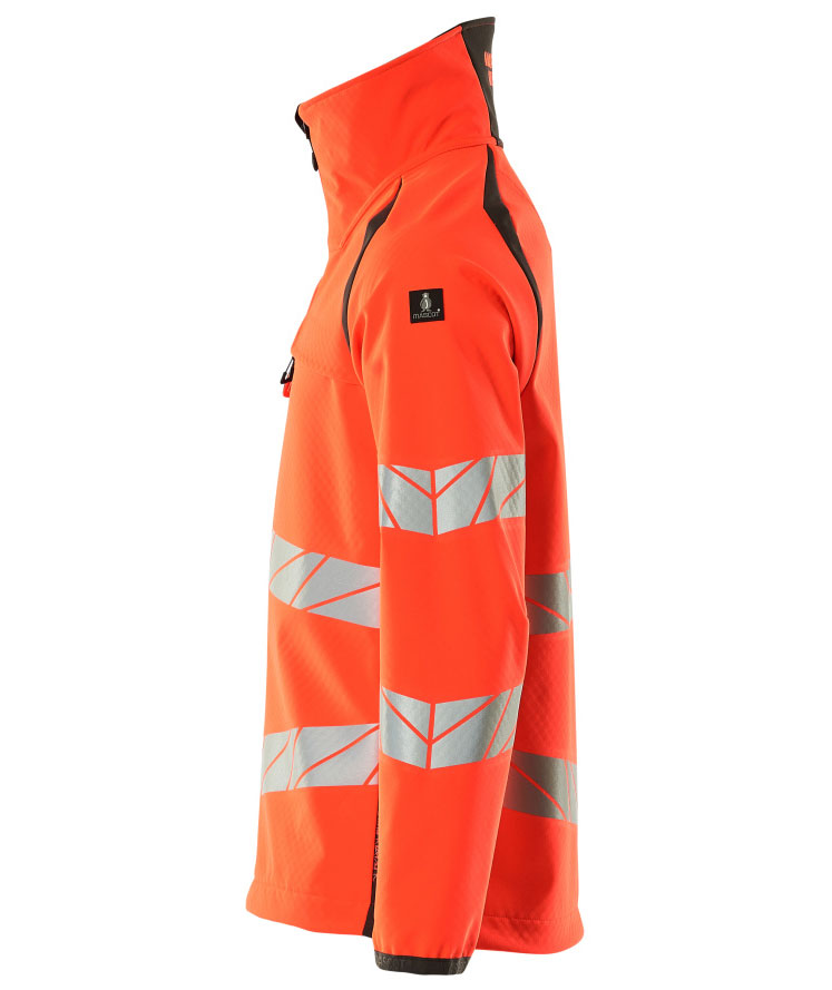 Mascot Accelerate Safe softshelljacka, Varsel r&ouml;d/M&ouml;rk antracit, large image number 3