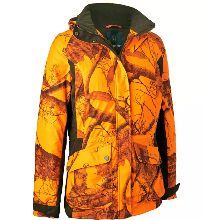 Deerhunter Estelle Damen Winterjacke, Realtree edge orange camouflage, large image number 0