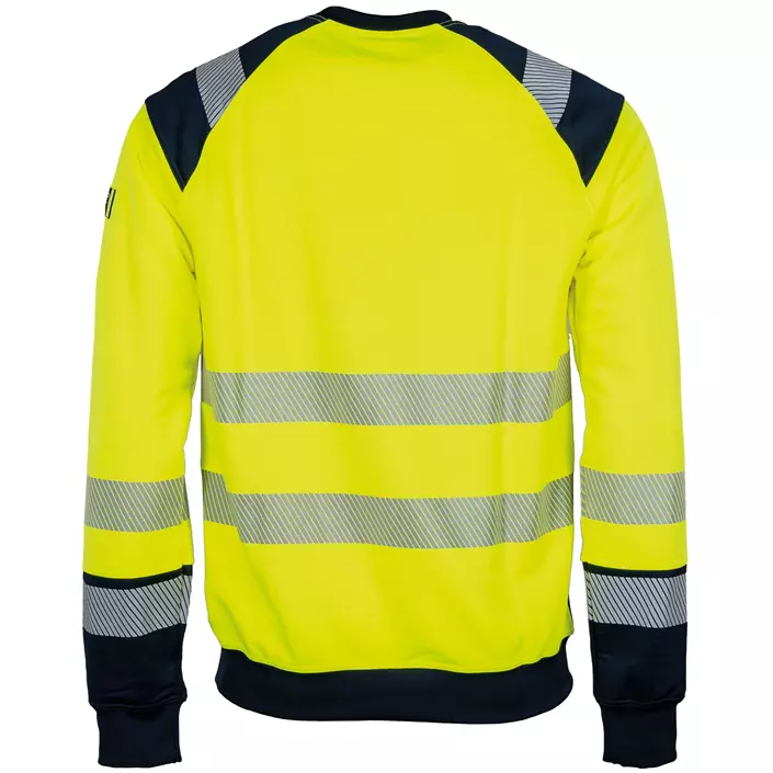 Tranemo sweatshirt, Hi-Vis yellow/marine, large image number 1