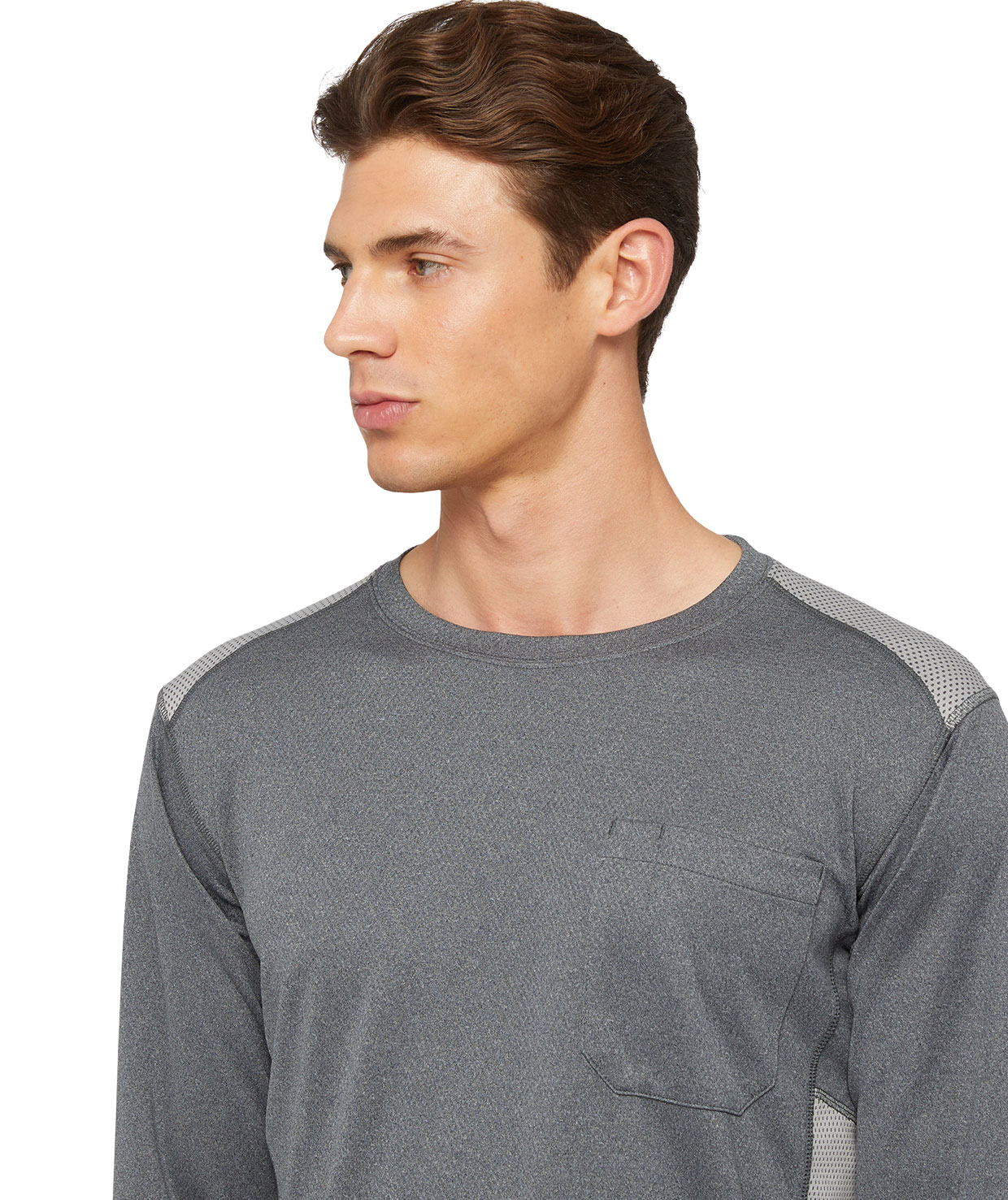 Dickies langermet T-skjorte, Dark Heather Grey, large image number 3