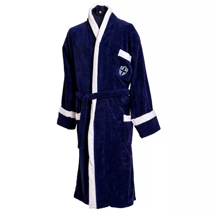 Lord Nelson Velour dressing gown, Navy, large image number 0