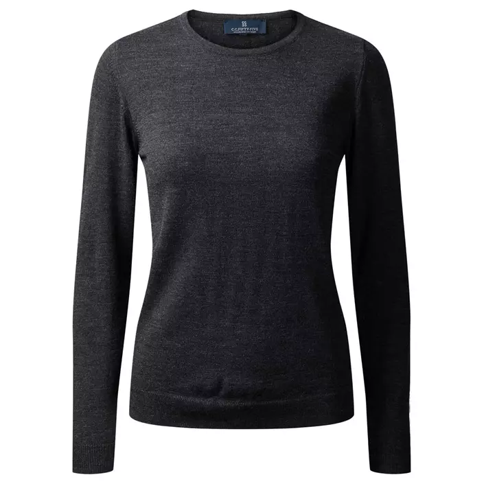CC55 Copenhagen dame pullover with round neck, Charcoal, large image number 0