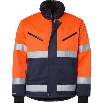 Top Swede winter jacket 5616, Hi-Vis Orange/Navy