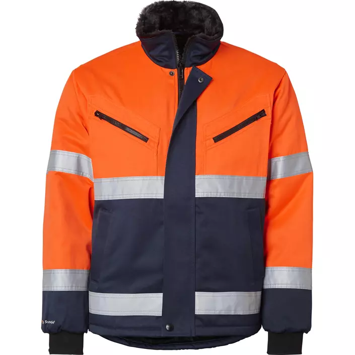 Top Swede vinterjacka 5616, Varsel Orange/Navy, large image number 0